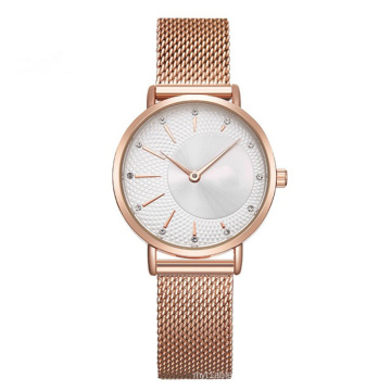 Watch women's casual fashion custom quartz watch crystal design ladies gift net with custom own logo